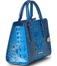 BRAHMIN Ombre Melbourne Collection Electric Indigo Cami Satchel Bag
