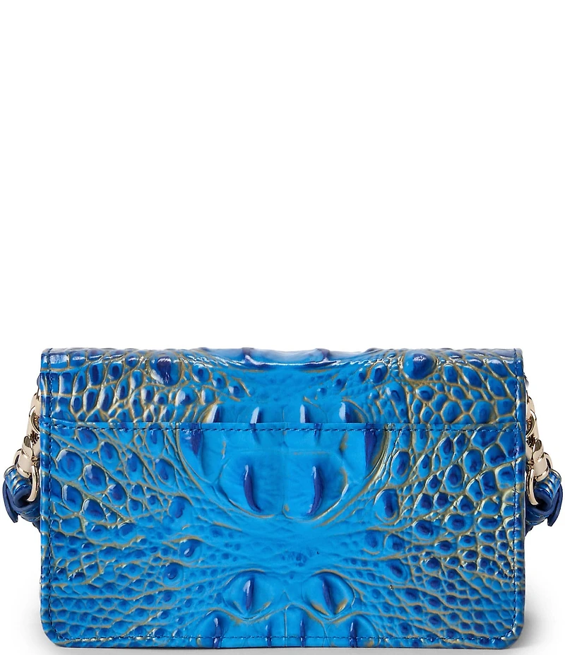 BRAHMIN Ombre Melbourne Collection Electric Indigo Minuette Crossbody Bag