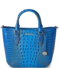 BRAHMIN Ombre Melbourne Collection Electric Indigo Small Lena Satchel Bag