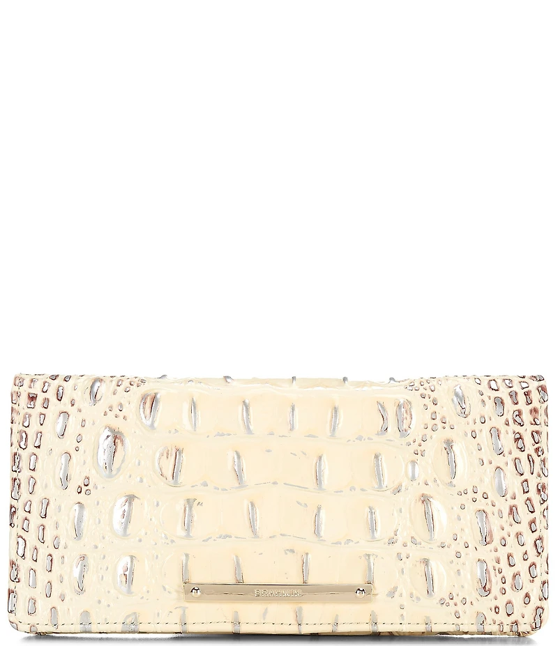 BRAHMIN Ombre Melbourne Collection Ginger Adelle Leather Bifold Wallet