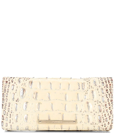 BRAHMIN Ombre Melbourne Collection Ginger Adelle Leather Bifold Wallet