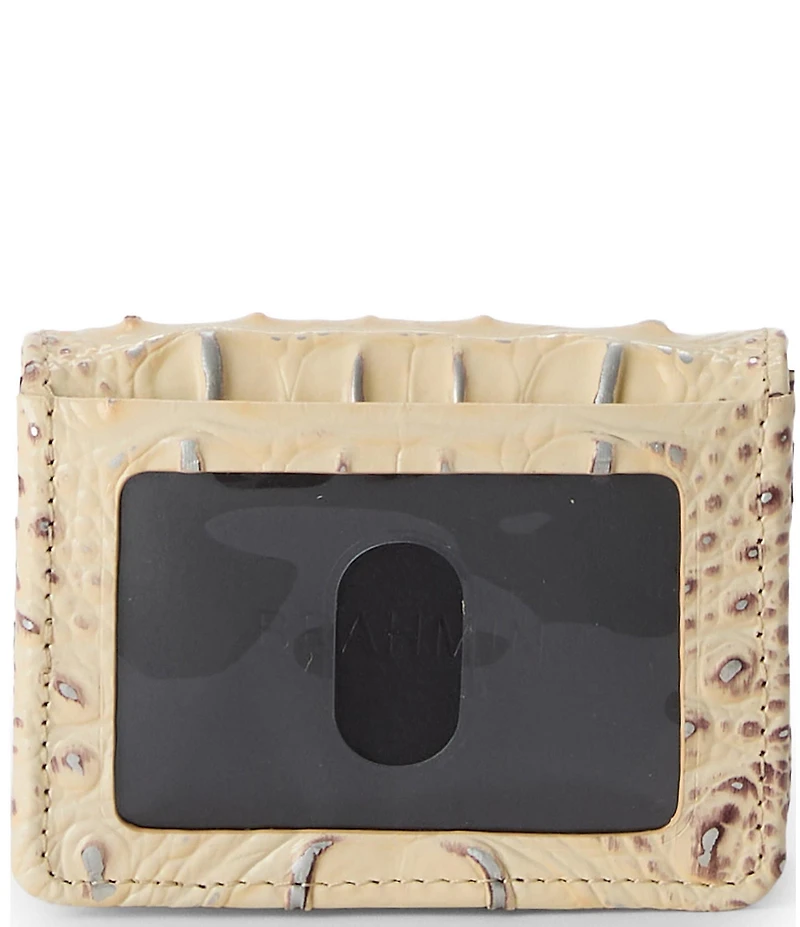 BRAHMIN Ombre Melbourne Collection Ginger Clementine Small Wallet
