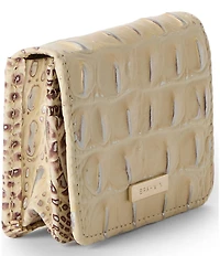 BRAHMIN Ombre Melbourne Collection Ginger Clementine Small Wallet