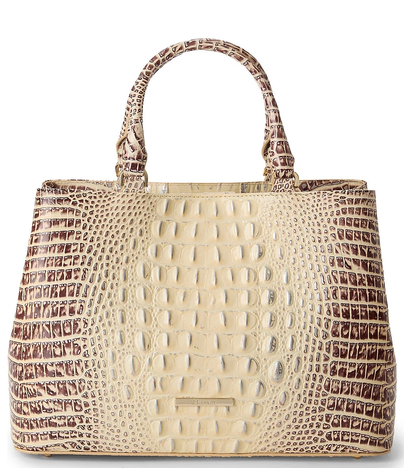 BRAHMIN Ombre Melbourne Collection Ginger Small Denise Satchel Bag