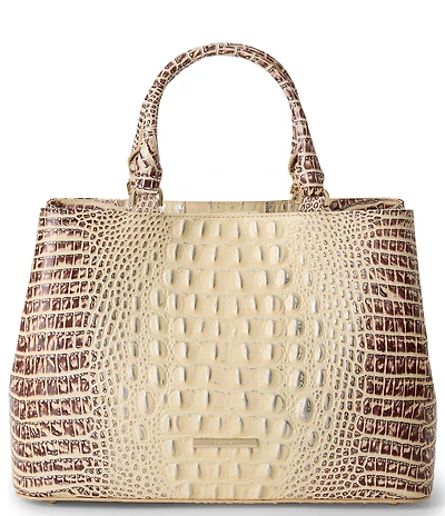 BRAHMIN Ombre Melbourne Collection Ginger Small Denise Satchel Bag
