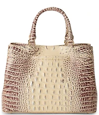 BRAHMIN Ombre Melbourne Collection Ginger Small Denise Satchel Bag