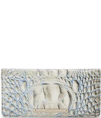 BRAHMIN Ombre Melbourne Collection Mindful Grey Ady Bifold Wallet