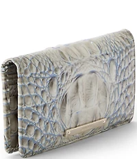 BRAHMIN Ombre Melbourne Collection Mindful Grey Ady Bifold Wallet