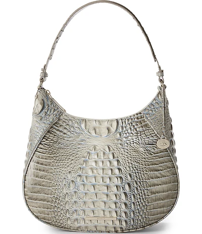 BRAHMIN Ombre Melbourne Collection Mindful Grey Amira Shoulder Bag