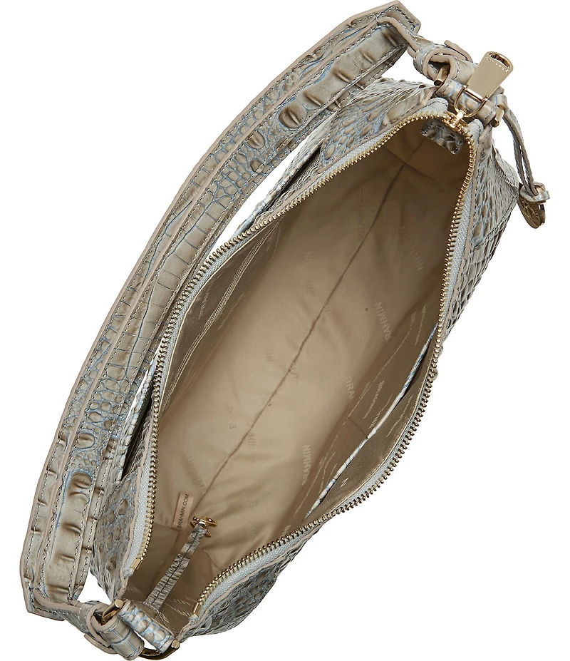 BRAHMIN Ombre Melbourne Collection Mindful Grey Amira Shoulder Bag