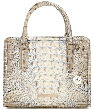 BRAHMIN Ombre Melbourne Collection Mindful Grey Cami Satchel Bag