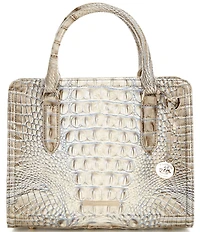 BRAHMIN Ombre Melbourne Collection Mindful Grey Cami Satchel Bag