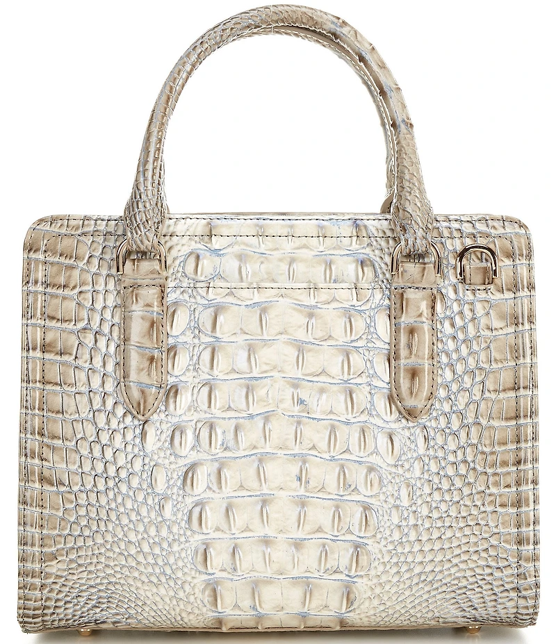 BRAHMIN Ombre Melbourne Collection Mindful Grey Cami Satchel Bag