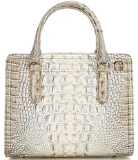 BRAHMIN Ombre Melbourne Collection Mindful Grey Cami Satchel Bag