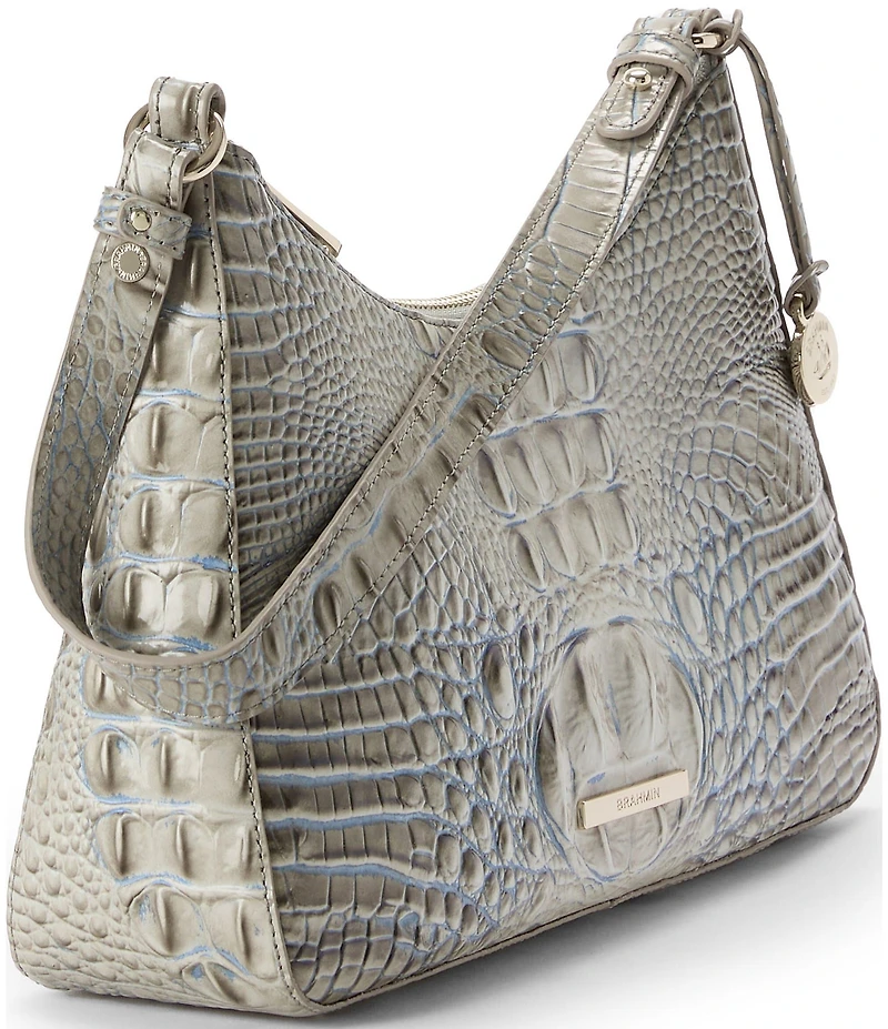 BRAHMIN Ombre Melbourne Collection Mindful Grey Esme Shoulder Bag