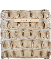 BRAHMIN Ombre Melbourne Collection Mindful Grey Jane Mini Bifold Wallet