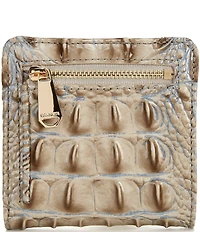 BRAHMIN Ombre Melbourne Collection Mindful Grey Jane Mini Bifold Wallet