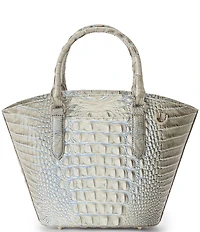 BRAHMIN Ombre Melbourne Collection Mindful Grey Jenny Satchel Bag