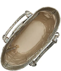 BRAHMIN Ombre Melbourne Collection Mindful Grey Jenny Satchel Bag