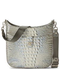 BRAHMIN Ombre Melbourne Collection Mindful Grey Leia Crossbody Bag