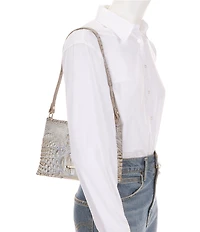 BRAHMIN Ombre Melbourne Collection Mindful Grey Lorelei Shoulder Bag