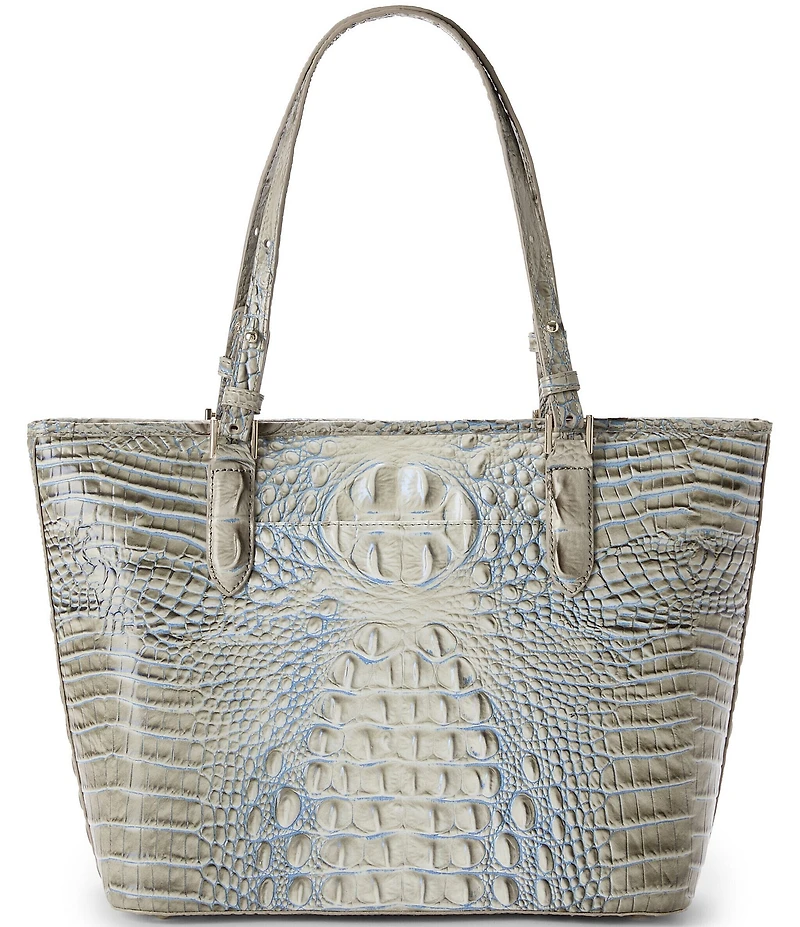 BRAHMIN Ombre Melbourne Collection Mindful Grey Medium Asher Tote Bag