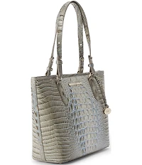 BRAHMIN Ombre Melbourne Collection Mindful Grey Medium Asher Tote Bag