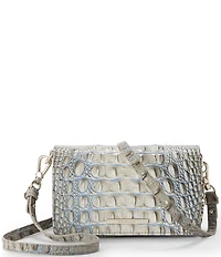BRAHMIN Ombre Melbourne Collection Mindful Grey Minuette Crossbody Bag