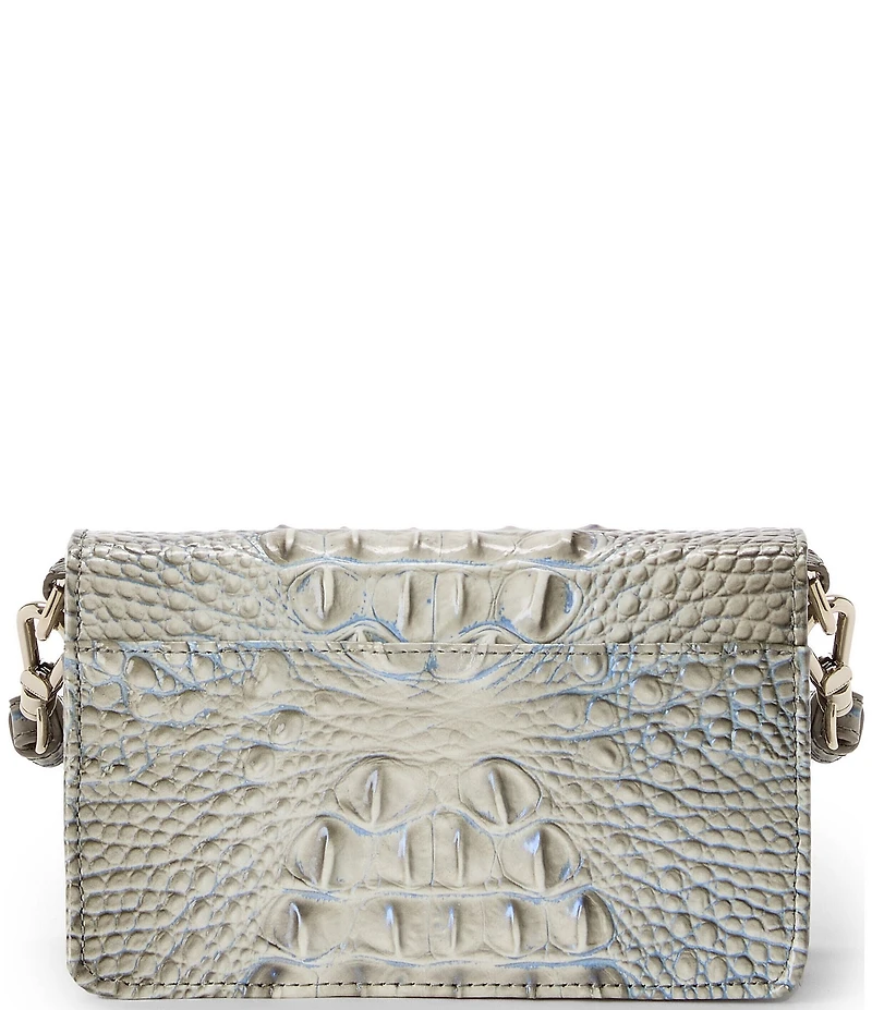 BRAHMIN Ombre Melbourne Collection Mindful Grey Minuette Crossbody Bag