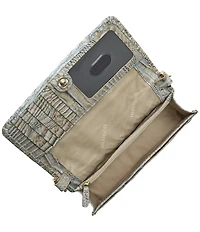 BRAHMIN Ombre Melbourne Collection Mindful Grey Minuette Crossbody Bag