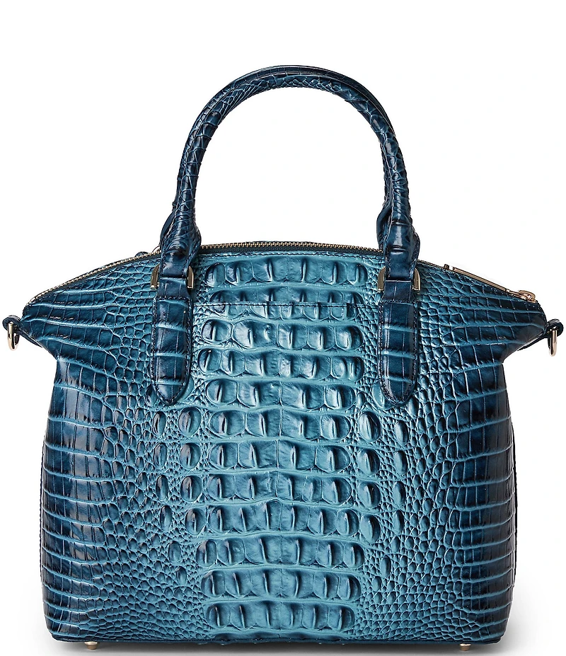 BRAHMIN Ombre Melbourne Collection Retro Blue Duxbury Satchel Bag