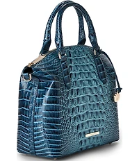 BRAHMIN Ombre Melbourne Collection Retro Blue Duxbury Satchel Bag
