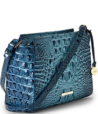 BRAHMIN Ombre Melbourne Collection Retro Blue Hillary Crossbody Bag
