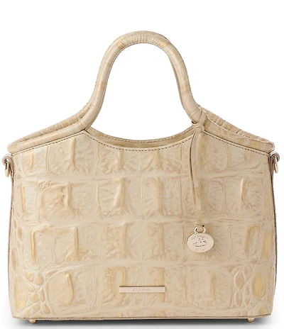 BRAHMIN Orinoco Collection Champagne Small Elaine Satchel Bag