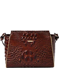 BRAHMIN Palawan Collection Pecan Hillary Crossbody Bag
