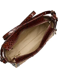BRAHMIN Palawan Collection Pecan Hillary Crossbody Bag