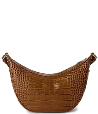 BRAHMIN Percy Saddle Venture Woven Straw Crossbody Bag