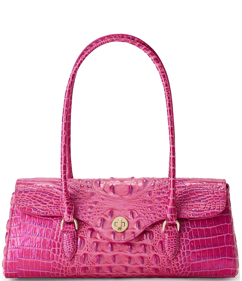 BRAHMIN Phlox Pink Dayan Satchel Bag