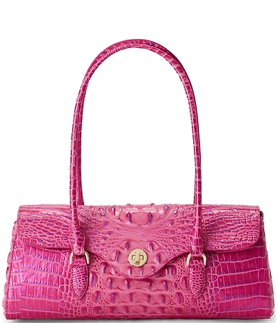BRAHMIN Phlox Pink Dayan Satchel Bag