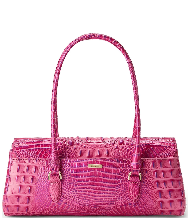 BRAHMIN Phlox Pink Dayan Satchel Bag