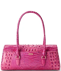 BRAHMIN Phlox Pink Dayan Satchel Bag