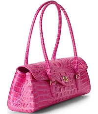 BRAHMIN Phlox Pink Dayan Satchel Bag