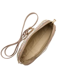 BRAHMIN Piaffe Collection Amal Snake Print Floral Crossbody Bag