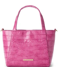 BRAHMIN Pink Alba Collection Small Mona Tote Bag