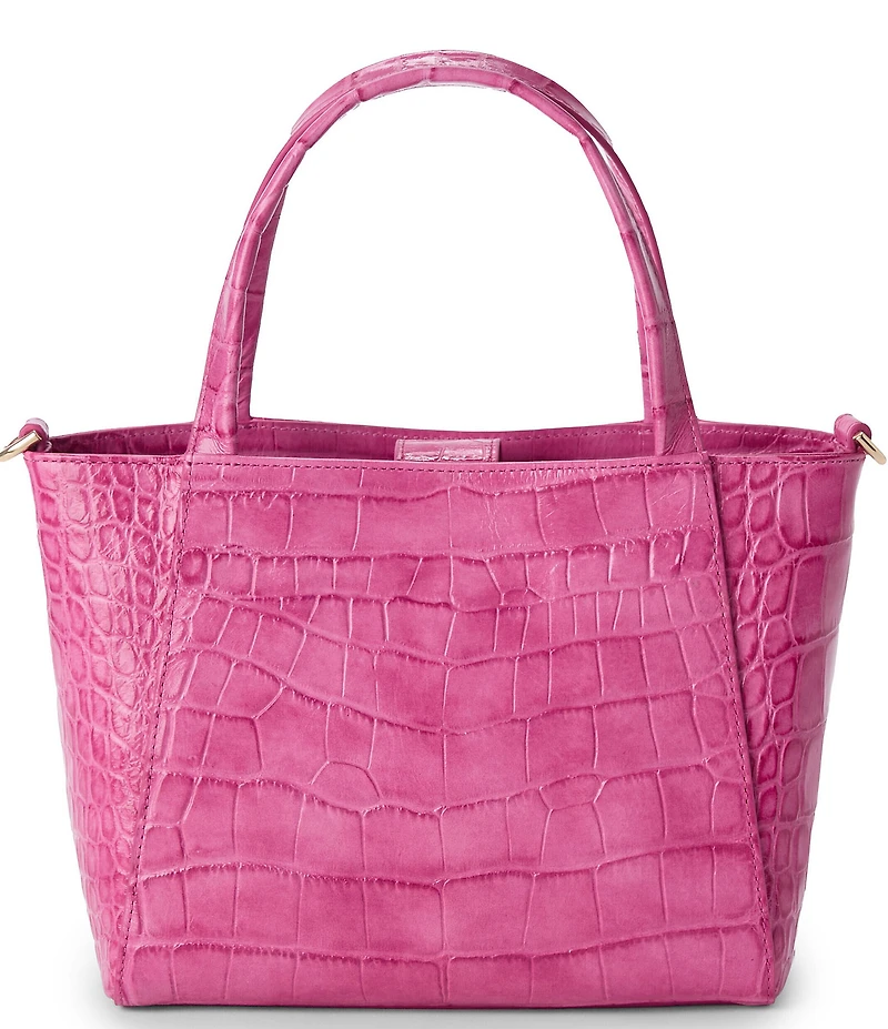 BRAHMIN Pink Alba Collection Small Mona Tote Bag