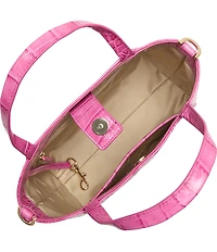 BRAHMIN Pink Alba Collection Small Mona Tote Bag