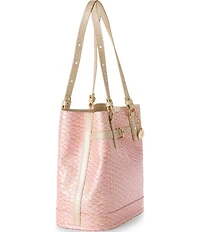 BRAHMIN Pink Novella Collection Fiora Bucket Bag