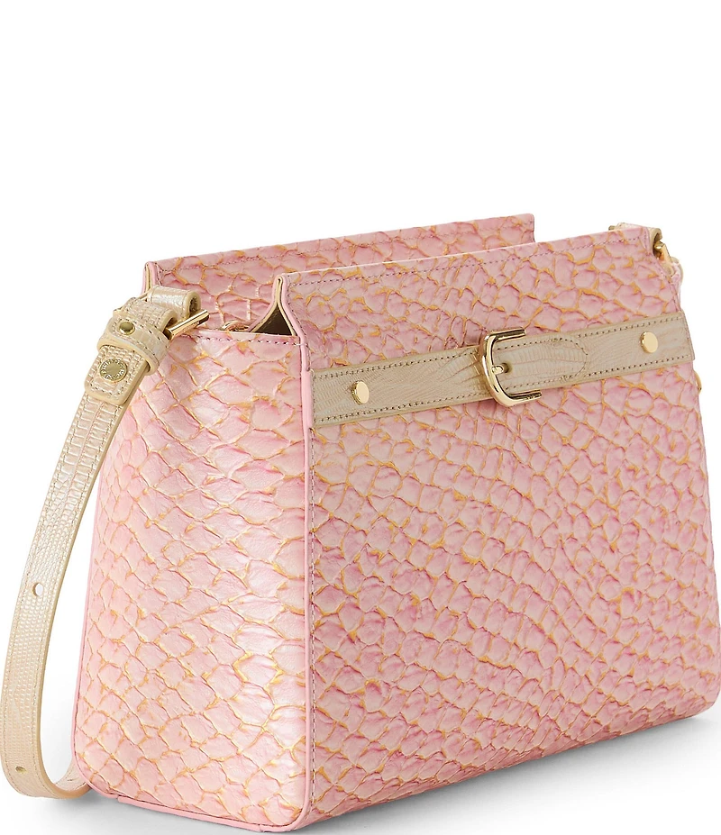 BRAHMIN Pink Novella Collection Hillary Crossbody Bag