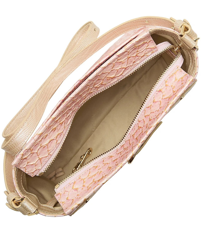 BRAHMIN Pink Novella Collection Hillary Crossbody Bag