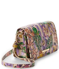 BRAHMIN Pinstripe Petals Collection Minuette Crossbody Bag